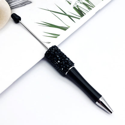 DIY random diamond bead pen cross-border hot-selling hand-worn beads diamond pen beadedpen plastic ballpoint pen