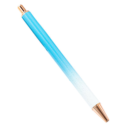 High-value metal press ballpoint pen, new creative glitter, metal stationery pen for students, spot press pen