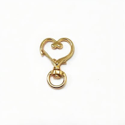 35*24mm Love Buckle Peach Heart Spring Buckle Luggage Accessories Accessories Pendant Zinc Alloy Hook Buckle Heart Keychain Pendant