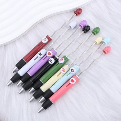 Creative DIY beaded ballpoint pen, Halloween, Christmas, Valentine's Day holiday gift pen beaded cute pen wholesale