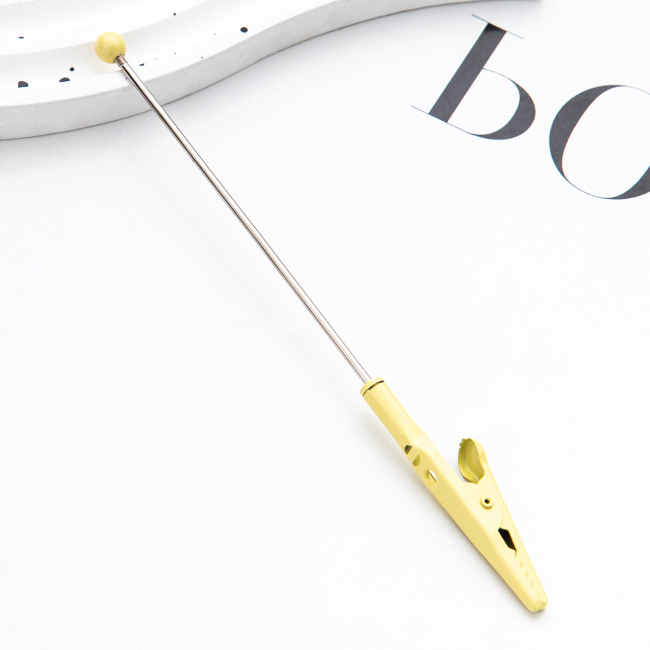 DIY Beaded Business Card Clip Metal Toothed Crocodile Note Clip Desktop Memo Message Clip Card Clip Spot Wholesale