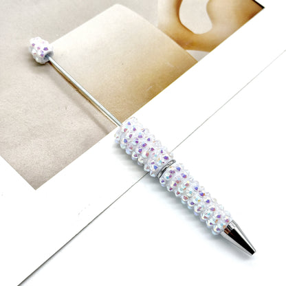 Creative Broken Diamond Full Diamond Bead Pen Handmade DIY Beaded Multi-color Ballpoint Pen ins Diamond Heavy Industry Moe Grain Pen Spot