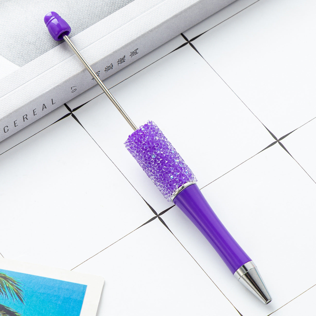 Creative multi-color sugar bead pen new gypsy diamond pen handmade DIY bead pen advertising gift ballpoint pen