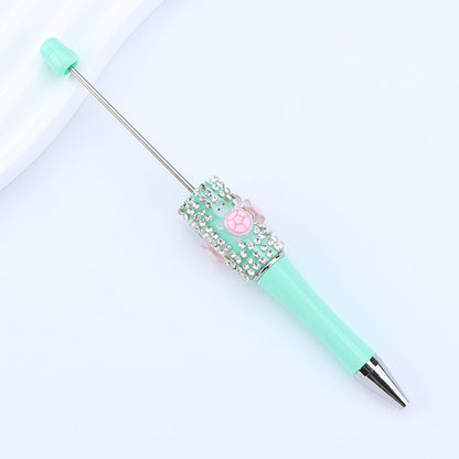 DIY turtle broken diamond bead pen Internet celebrity turtle dream turtle super cute turtle diamond pen bead round bead cute pen