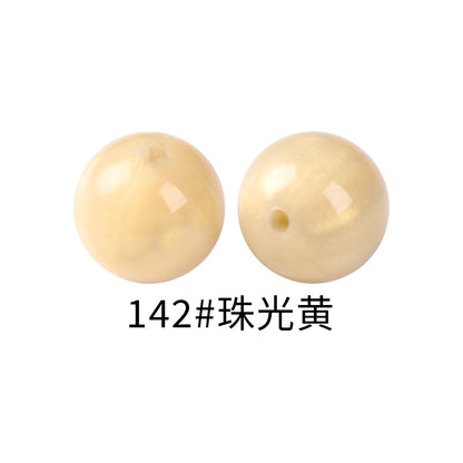 15mm Spot Glossy Silicone Beads Round Loose Beads DIY Jewelry Smooth Oil Injection Silicone Beads Mixed Color Beads #51-68