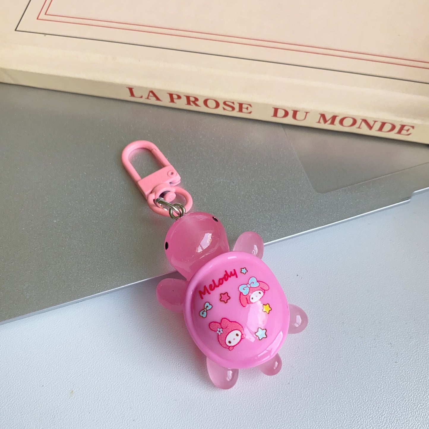 Cute Sanrio printed turtle keychain ins girlfriend schoolbag bag gift pendant car key pendant