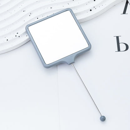 Handheld square makeup mirror high definition student portable makeup ins wind mini handle small mirror wholesale