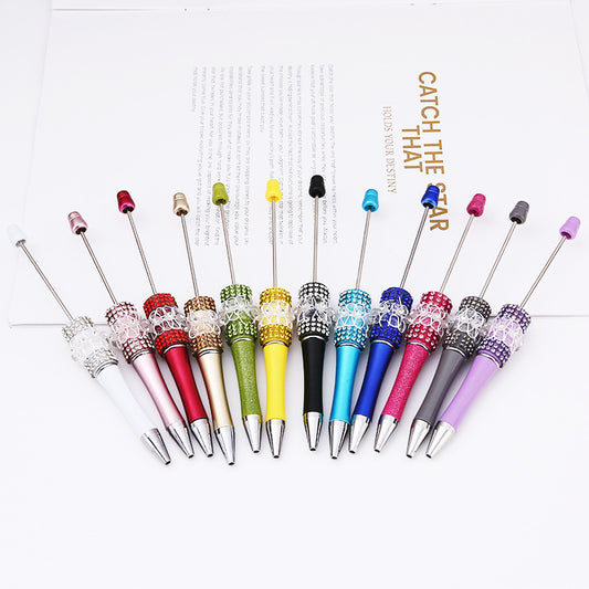DIY diamond bead pen creative butterfly mesh yarn handmade sticker diamond bead pen, girl heart ballpoint pen spot wholesale