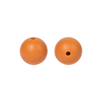 9 Mm Food Grade Silicone Beads Colored Round Loose Beads Handmade DIY Beaded Bracelet Pacifier Chain Accessories Spot Wholesale #51-98
