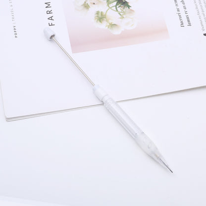 ABS plastic beaded pencil 0.5 free sharpening pencil DIY continuous lead automatic pencil student writing gift wholesale