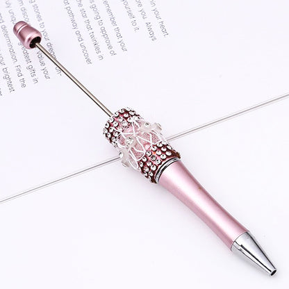 DIY diamond bead pen creative butterfly mesh yarn handmade sticker diamond bead pen, girl heart ballpoint pen spot wholesale