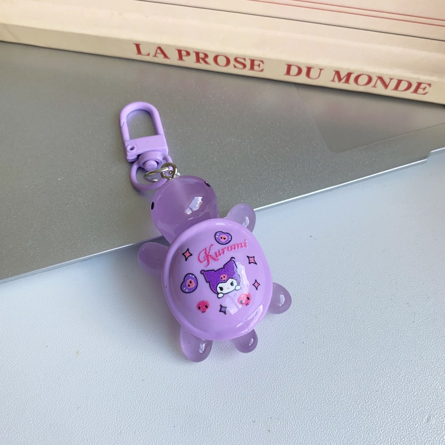 Cute Sanrio printed turtle keychain ins girlfriend schoolbag bag gift pendant car key pendant
