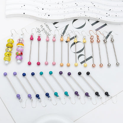 Spot DIY beaded earrings wholesale irregular gravel beaded earrings creative simple women handmade DIY earrings