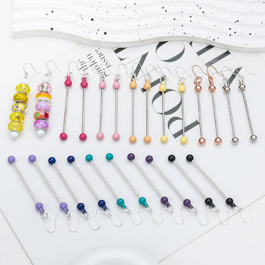 Spot DIY beaded earrings wholesale irregular gravel beaded earrings creative simple women handmade DIY earrings