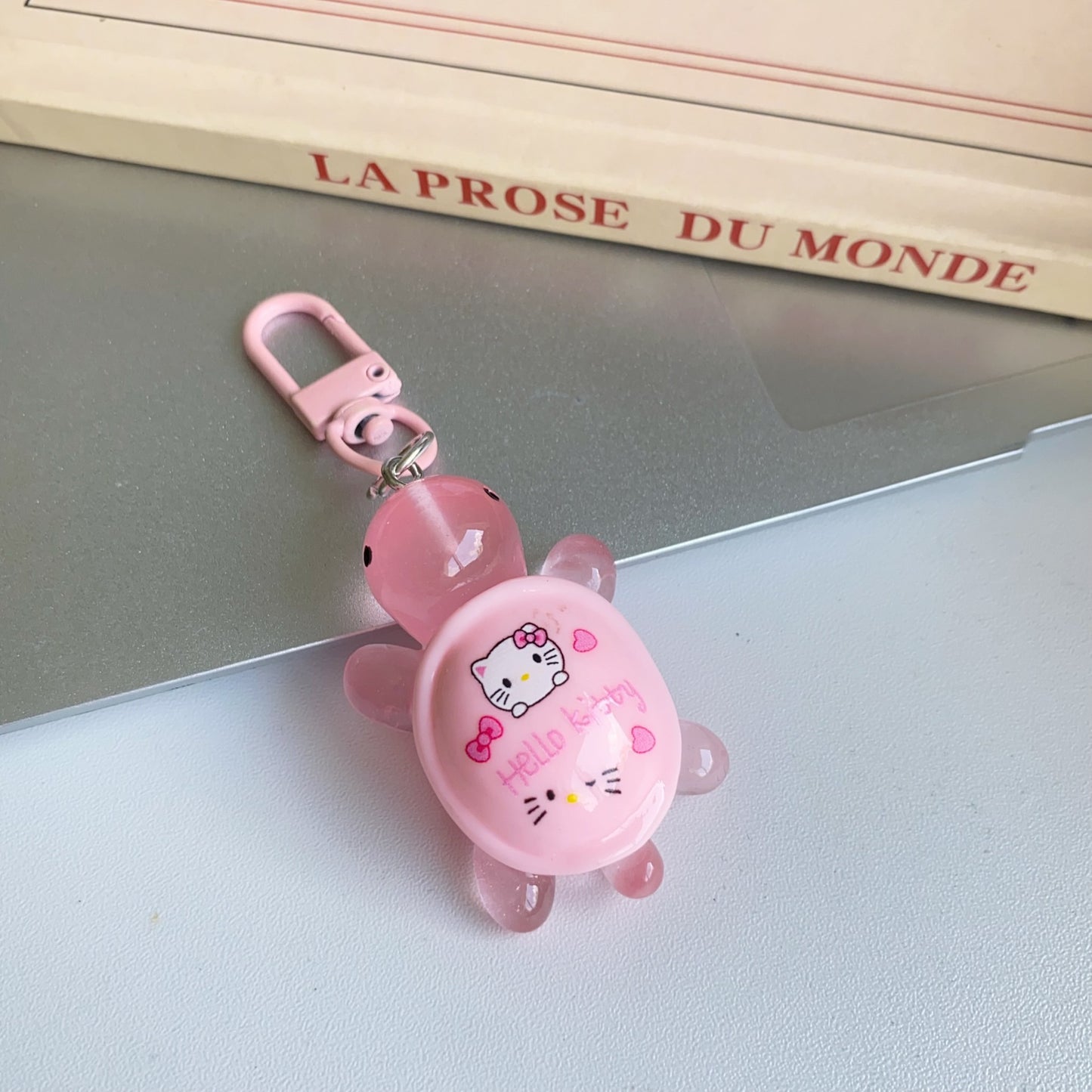 Cute Sanrio printed turtle keychain ins girlfriend schoolbag bag gift pendant car key pendant