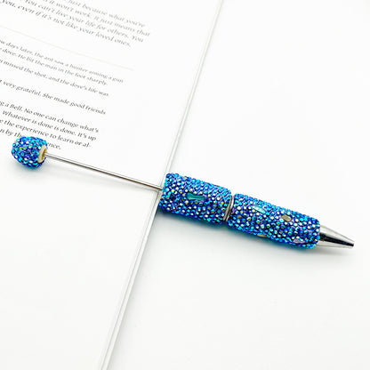 DIY colorful shell full diamond bead pen, handmade bead full diamond ballpoint pen puzzle colorful diamond gifts stationery