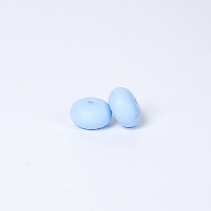Spot 14mm Small Abacus Beads Food Grade Silicone Beads DIY Men's and Women's Jewelry Necklaces Oval Beads Wholesale #51-93