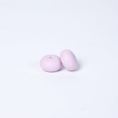 Spot 14mm Small Abacus Beads Food Grade Silicone Beads DIY Men's and Women's Jewelry Necklaces Oval Beads Wholesale