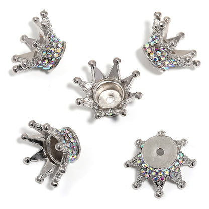 Three-dimensional Rhinestone Crown Beaded Mobile Phone Case DIY Sticker Diamond Jewelry Accessories Crown Small Pendant