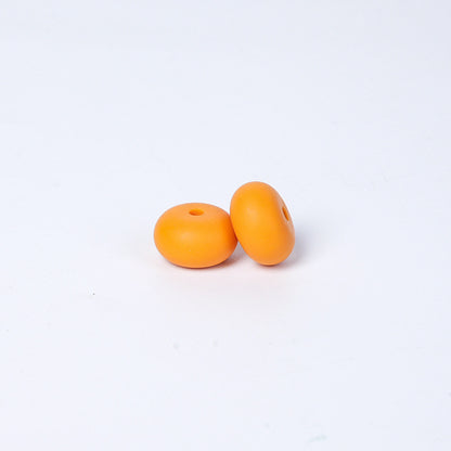 Spot 14mm Small Abacus Beads Food Grade Silicone Beads DIY Men's and Women's Jewelry Necklaces Oval Beads Wholesale