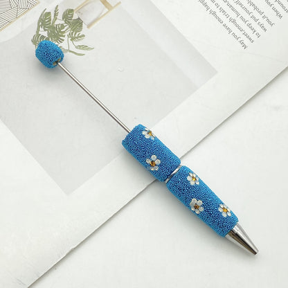 The new daisy full diamond bead pen, purely handmade DIY creative full diamond pen, daisy shape business gift pen is in stock.