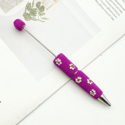 The new daisy full diamond bead pen, purely handmade DIY creative full diamond pen, daisy shape business gift pen is in stock.