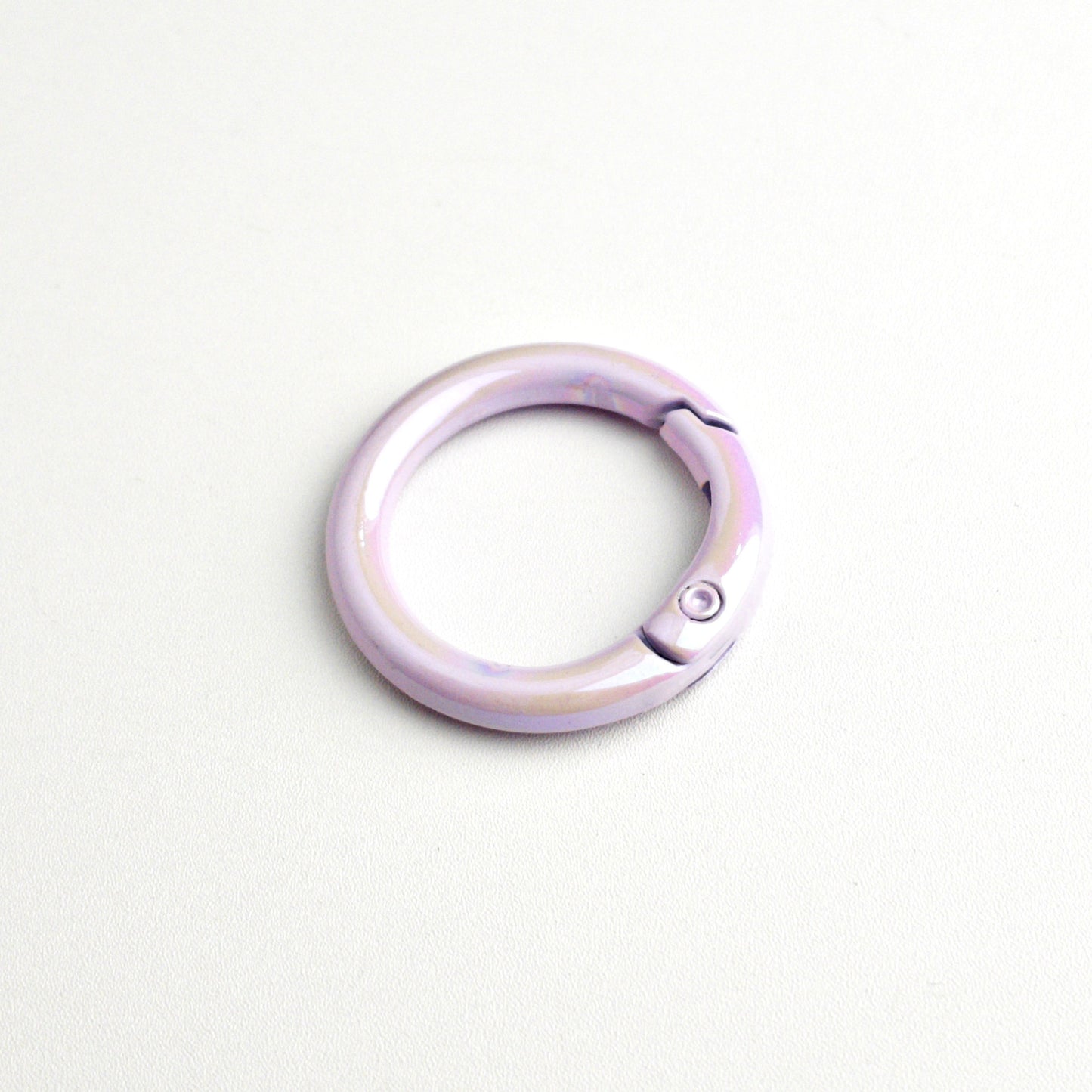 20Mm UV electroplated color spring buckle ab color Mapei spring ring DIY jewelry accessories alloy round connection keychain