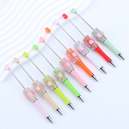 DIY turtle broken diamond bead pen Internet celebrity turtle dream turtle super cute turtle diamond pen bead round bead cute pen