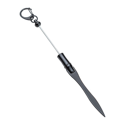 Spot DIY beaded letter opener multi-functional metal paper cutter keychain outdoor portable letter opener wholesale
