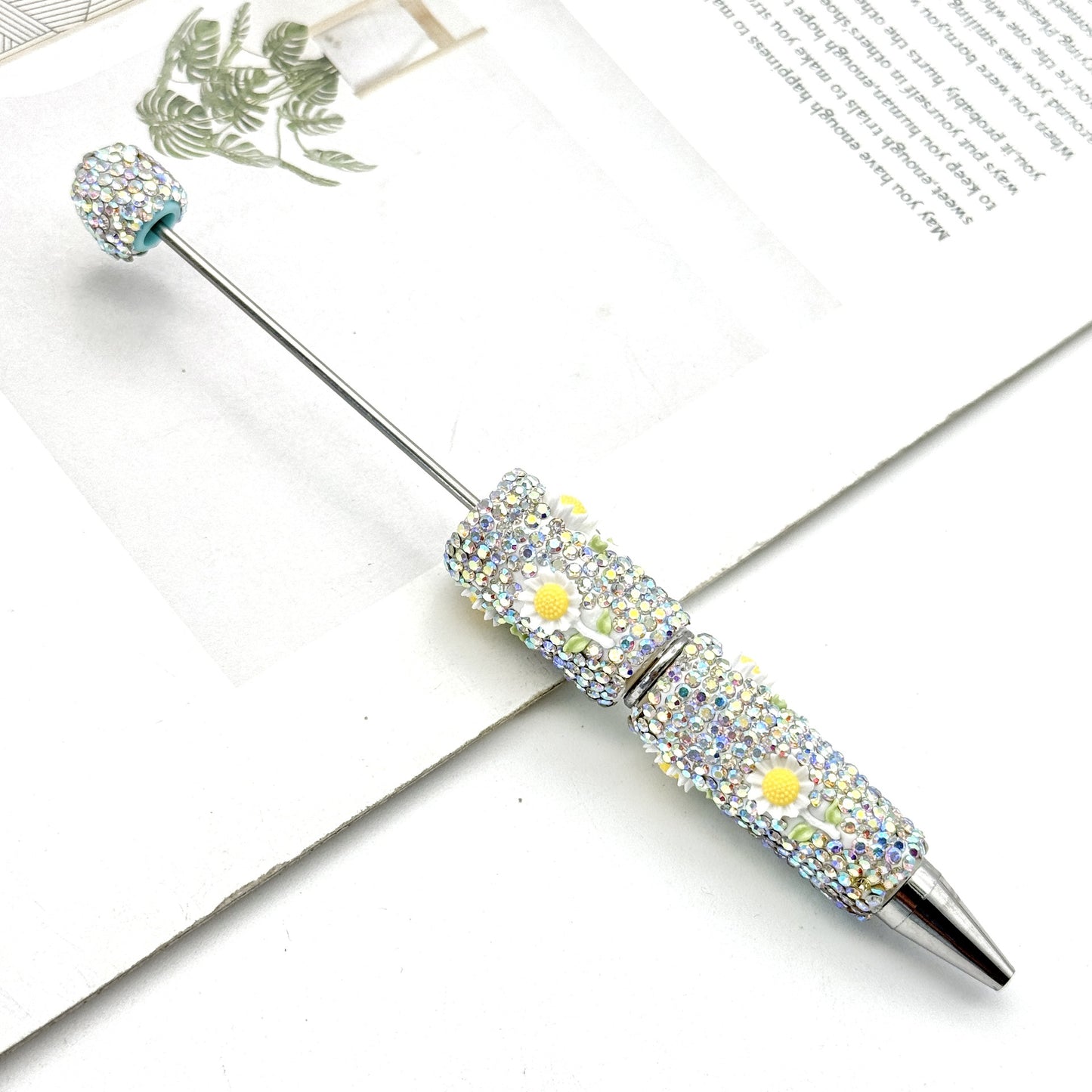 New luminous full diamond bead pen DIY luminous full diamond pen heavy industry advanced rhinestone pen ballpoint pen manufacturer wholesale