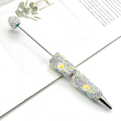 New luminous full diamond bead pen DIY luminous full diamond pen heavy industry advanced rhinestone pen ballpoint pen manufacturer wholesale