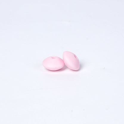 Spot Silicone Beads European and American Jewelry 12mm Small Beads DIY Necklace Beaded Oval Lentil Loose Beads Wholesale #51-100