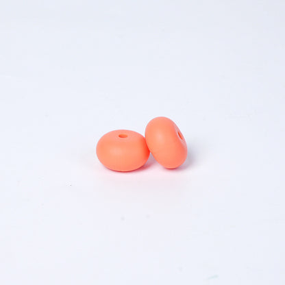 Spot 14mm Small Abacus Beads Food Grade Silicone Beads DIY Men's and Women's Jewelry Necklaces Oval Beads Wholesale