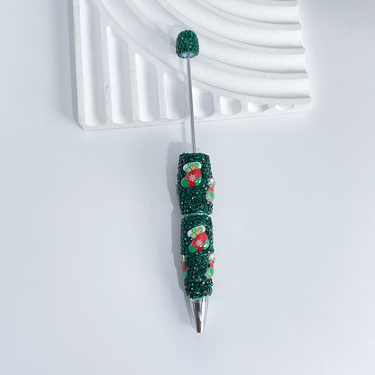 Christmas new full diamond bead pen DIY luminous full diamond pen heavy industry advanced rhinestone pen ballpoint pen manufacturer wholesale