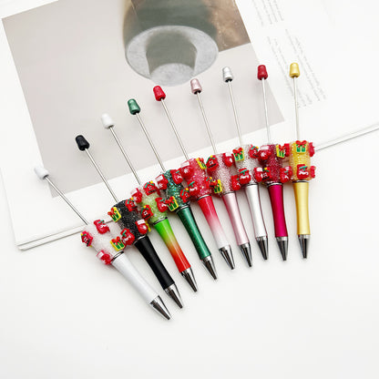 Cross-border Christmas gift box, gloves, lucky bag, bead pen DIY pure rhinestone gypsy sugar pen, Christmas gift pen