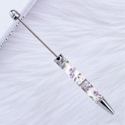 DIY design pen, inspirational encouragement praise cartoon character pattern printing bead pen Moe grain pen spot