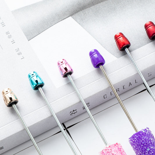 Creative multi-color sugar bead pen new gypsy diamond pen handmade DIY bead pen advertising gift ballpoint pen