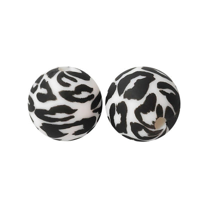 15mm silicone beads water transfer beads DIY jewelry bead pen loose beads wholesale
