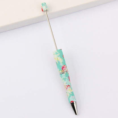 DIY bead pen printing pattern creative plastic beading puzzle leopard print floral cow tiger pattern bead pen wholesale