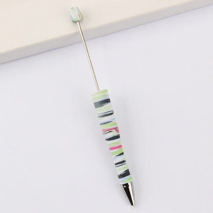 DIY bead pen printing pattern creative plastic beading puzzle leopard print floral cow tiger pattern bead pen wholesale