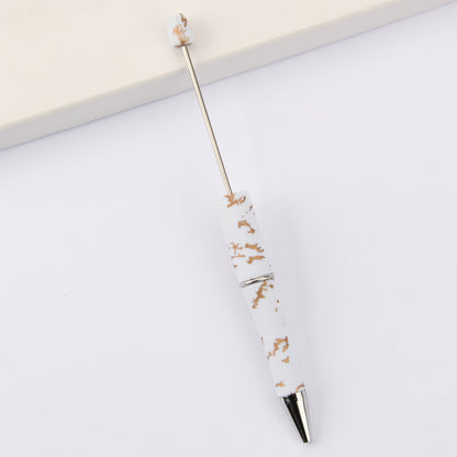DIY bead pen printing pattern creative plastic beading puzzle leopard print floral cow tiger pattern bead pen wholesale