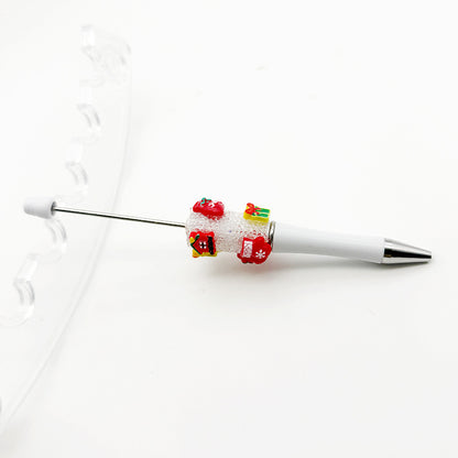 Cross-border Christmas gift box, gloves, lucky bag, bead pen DIY pure rhinestone gypsy sugar pen, Christmas gift pen
