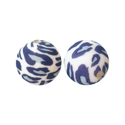 15mm silicone beads water transfer beads DIY jewelry bead pen loose beads wholesale