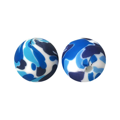 15mm Silicone Beads Water Transfer Beads DIY Jewelry Bead Pen Loose Beads Wholesale #251-285