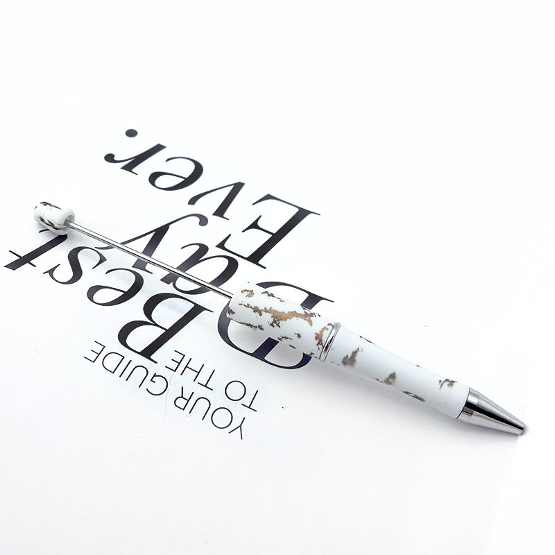 DIY printing pattern bead pen creative leopard print floral cow bead pen cross-border beadedpen spot wholesale