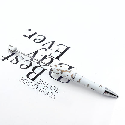 DIY printing pattern bead pen creative leopard print floral cow bead pen cross-border beadedpen spot wholesale