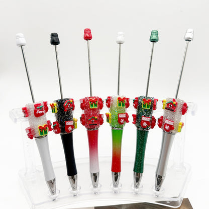 Cross-border Christmas gift box, gloves, lucky bag, bead pen DIY pure rhinestone gypsy sugar pen, Christmas gift pen