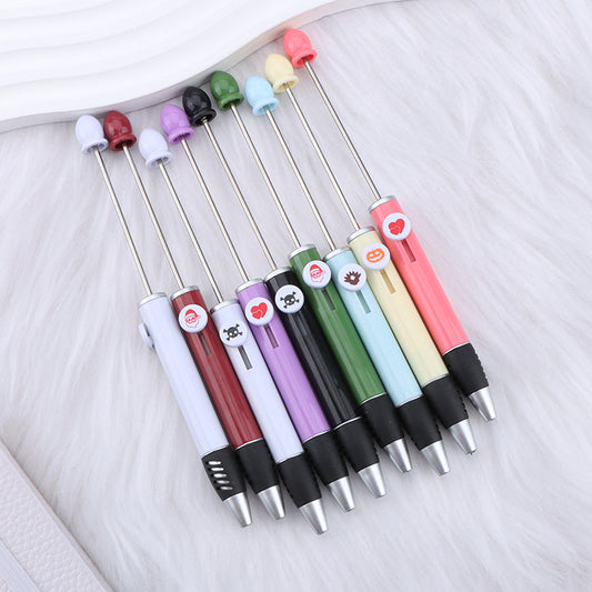 Creative DIY beaded ballpoint pen, Halloween, Christmas, Valentine's Day holiday gift pen beaded cute pen wholesale