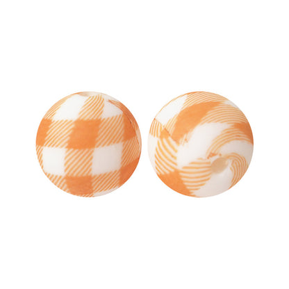 15mm Silicone Beads Water Transfer Beads DIY Jewelry Bead Pen Loose Beads Wholesale #201-250