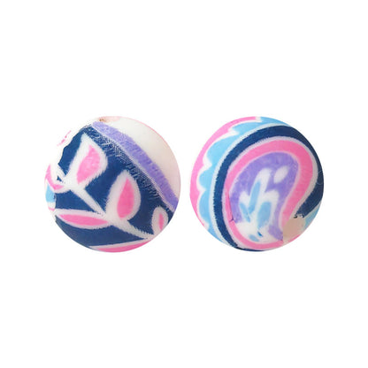 15mm Silicone Beads Water Transfer Beads DIY Jewelry Bead Pen Loose Beads Wholesale #251-285